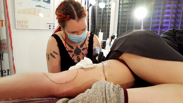 Bochum, Herne : Tattoostudio, UV-Tattoos, Aquarell, White Tattoo 